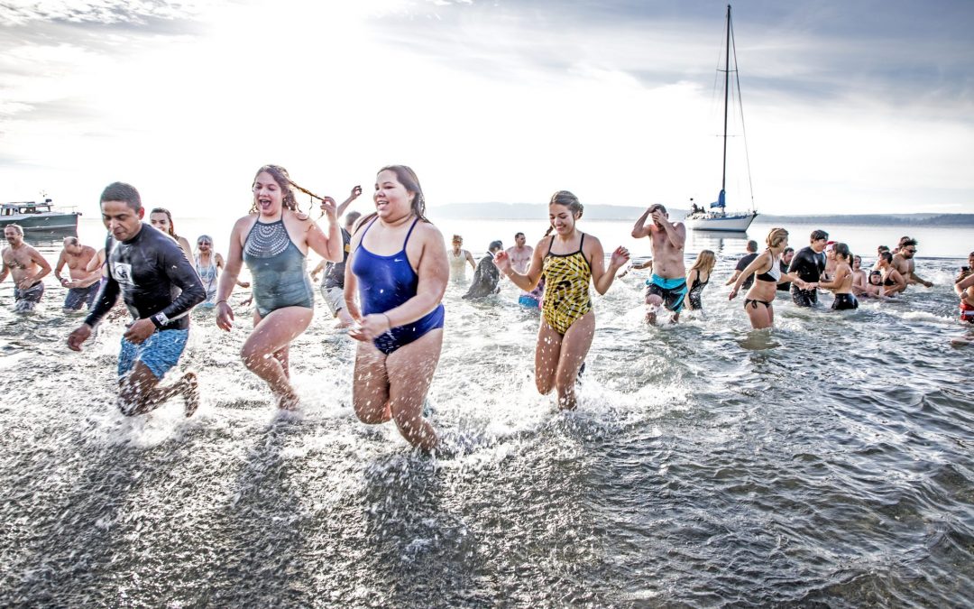VIDEOS/PHOTOS: Scenes from the 2018 Polar Bear Plunge at Three Tree Point