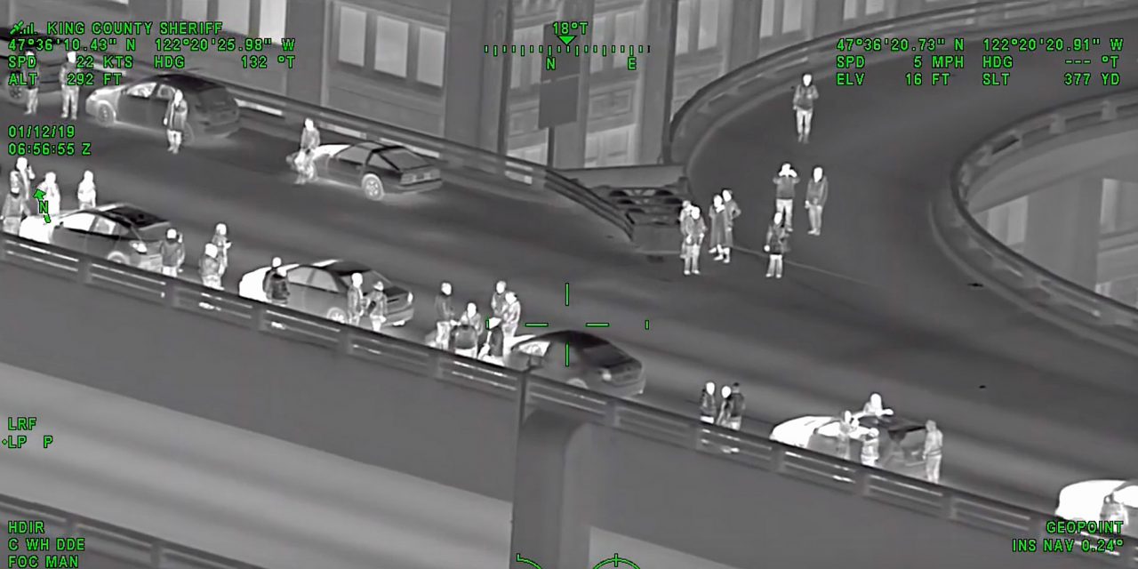 VIDEO: ‘One last party on the Viaduct’ via Sheriff’s Office infrared camera
